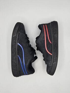 Puma Suede Hypnotic INF Toddler Sneakers - Black / Lapis Blue / Red